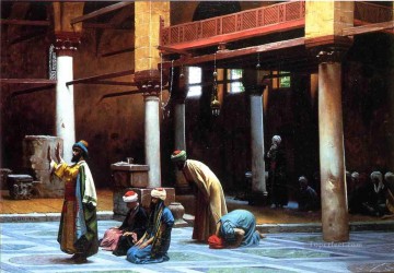 ジャン・レオン・ジェローム Painting - モスクでの祈り ギリシャ アラビア オリエンタリズム ジャン レオン ジェローム